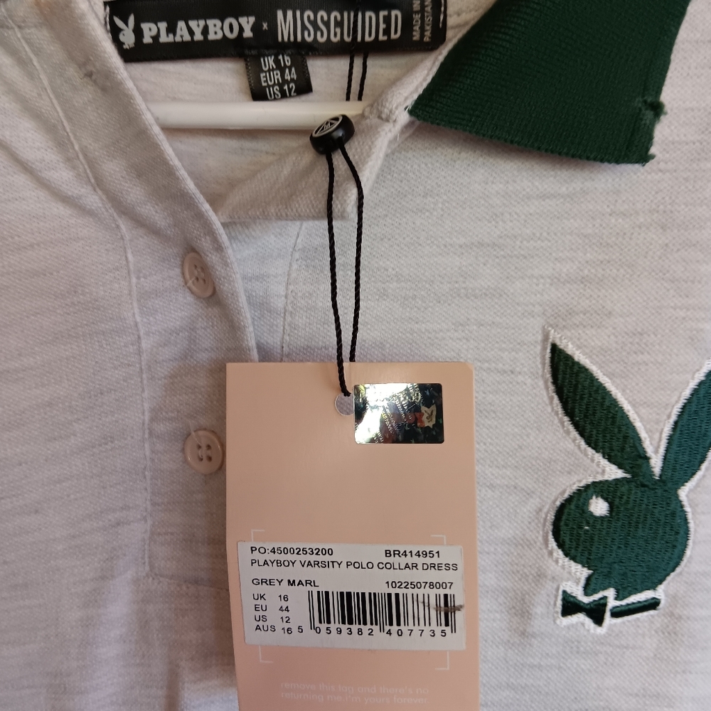 PLAYBOY NWT Missguided long sleeved dress. Super cute 😍 US 12 - Picture 4 of 11